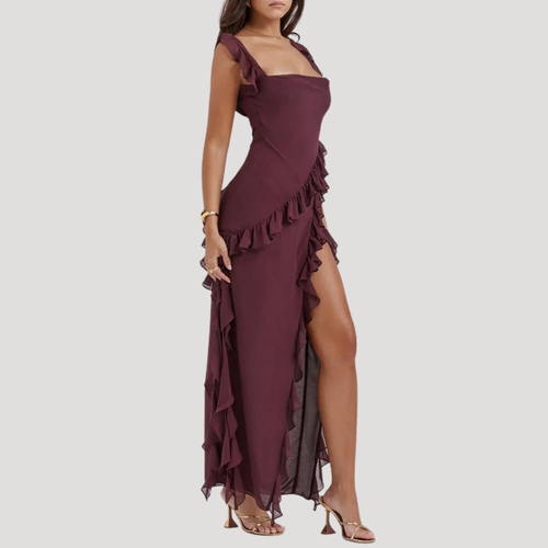 Asymmetric Ruffle Maxi Dress — product view 2