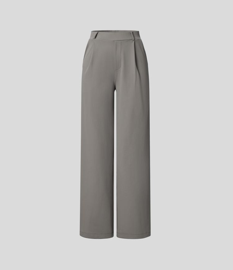 Women's Wide Leg Trousers - Elegant High Waist Palazzo Pants