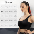 Lange sportbeha voor dames, zonder beugel, gewatteerd, met open details, gemiddelde ondersteuning, geschikt voor yoga, hardlopen en workouts.