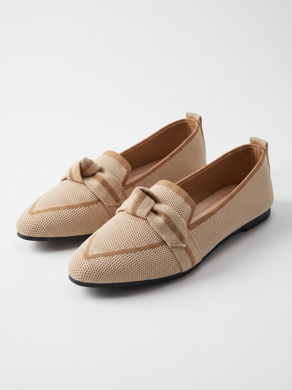 Women's Ballet Flats with Charming Button Details